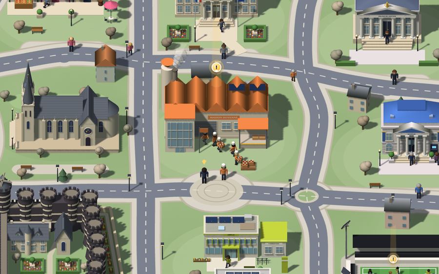 La confiturerie du joueur dans la ville du jeu